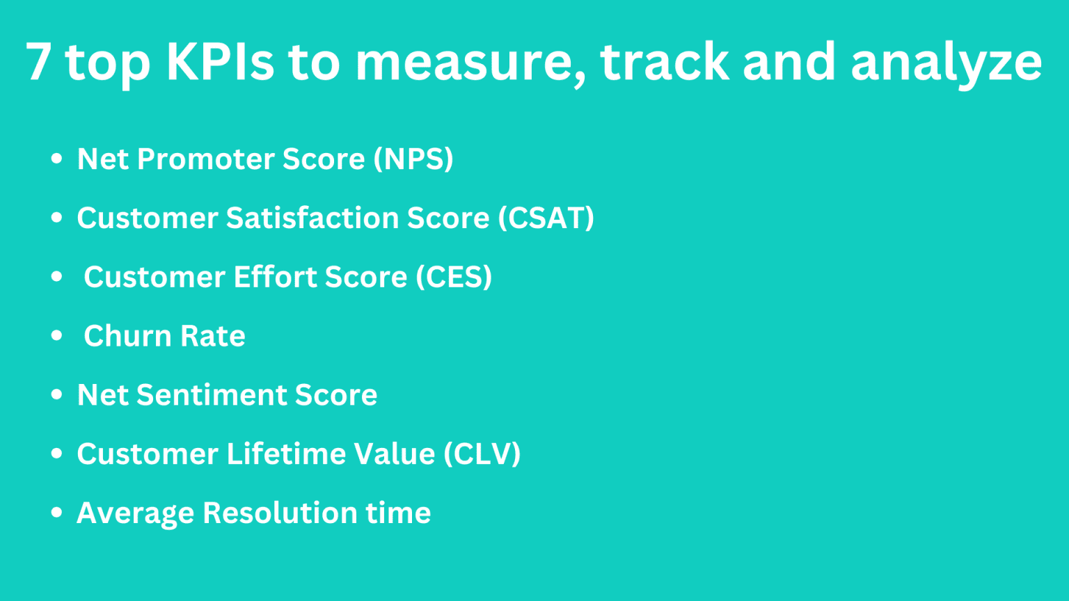 7 Essential Customer Experience KPIs to Measure, Track, and Analyze ...